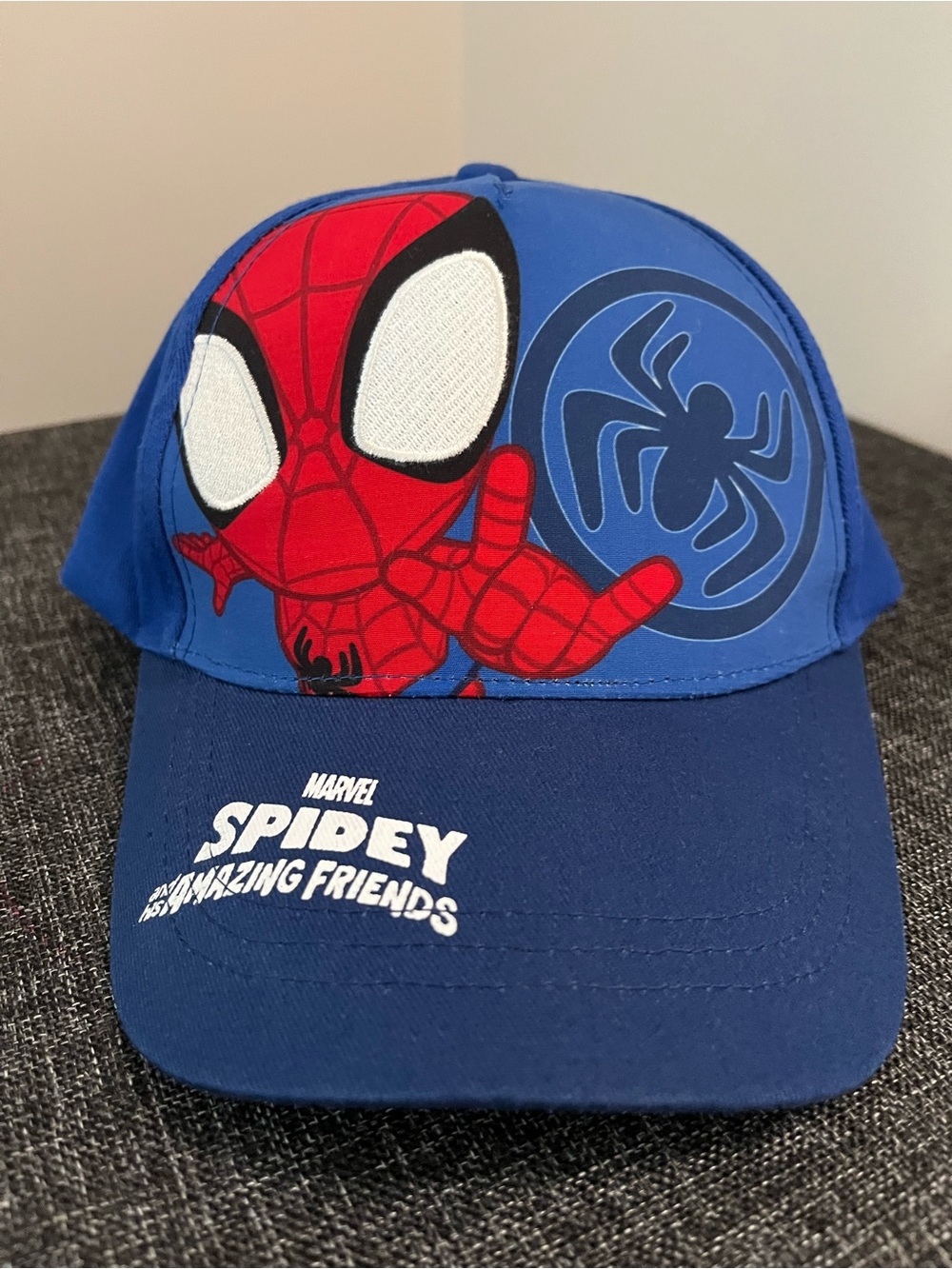 Marvel Kids Royal Blue Hat with White Logo Tag